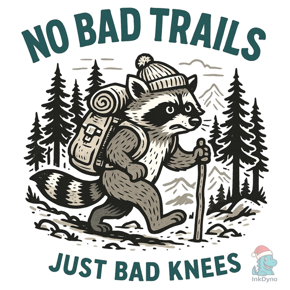 Outdoor Raccoon Hiking