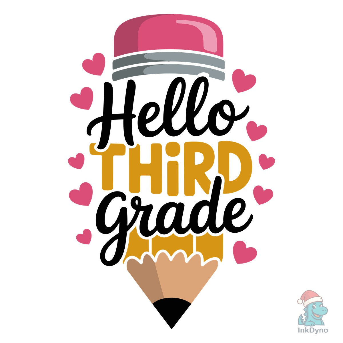 Hello Third 3rd Grade Pencil School