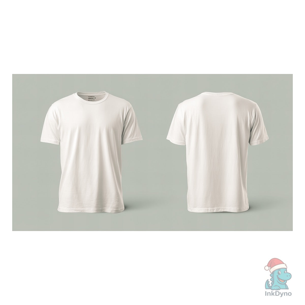 White T-shirt Gildan Mockup