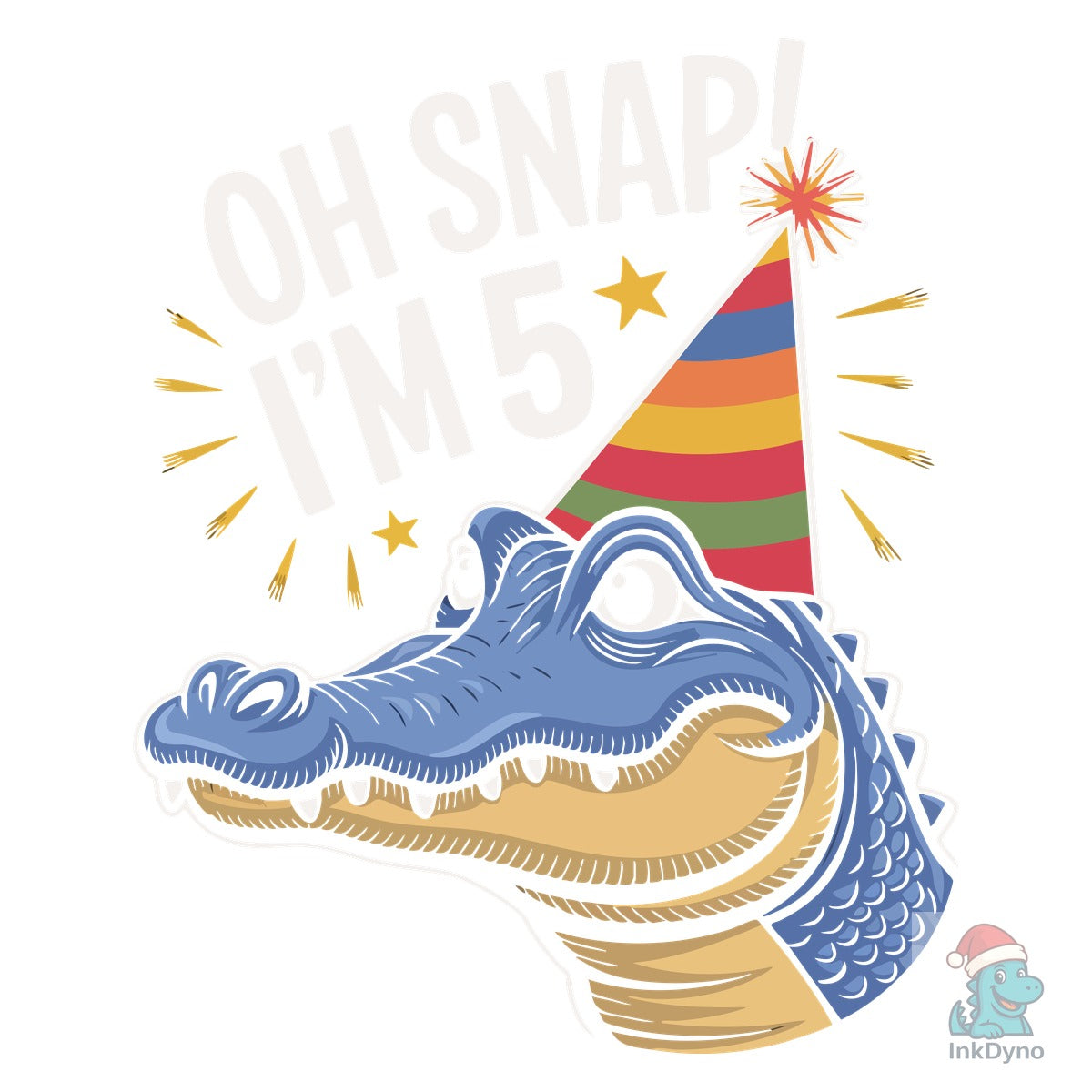 Oh Snap I'm 5 Crocodile 5th Birthday All