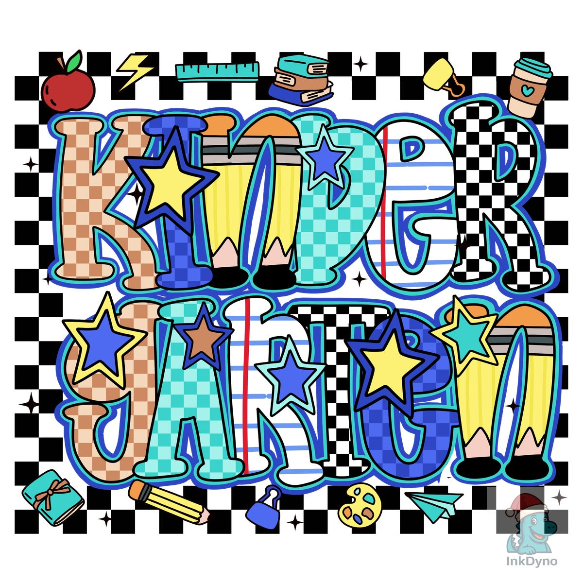 Kindergarten Checkerboard Back-to-School