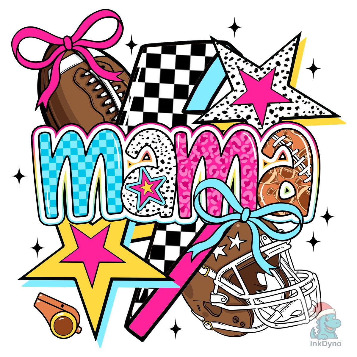 Retro Football Mama Game Day