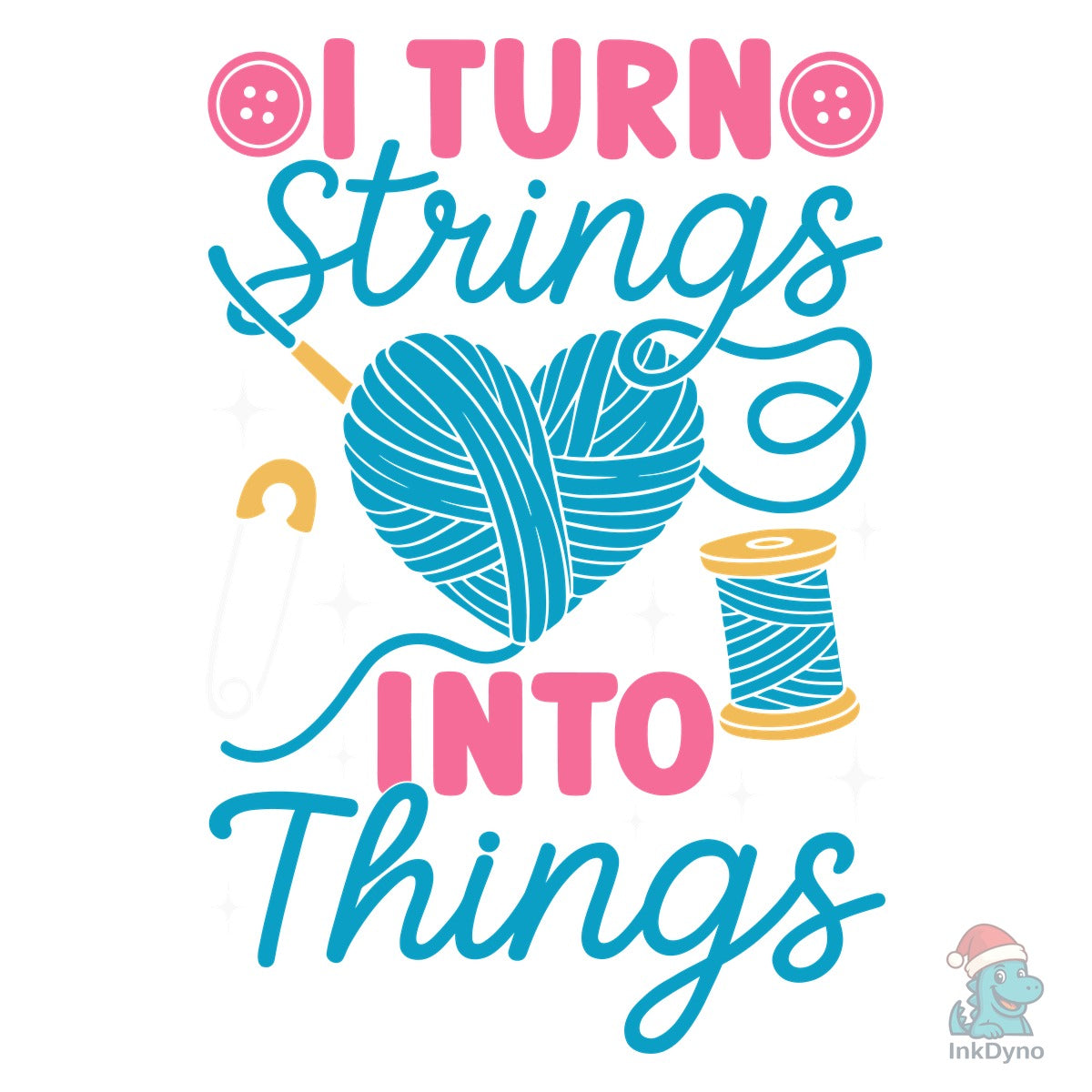 I Turn Strings Into Things Knitting Tee