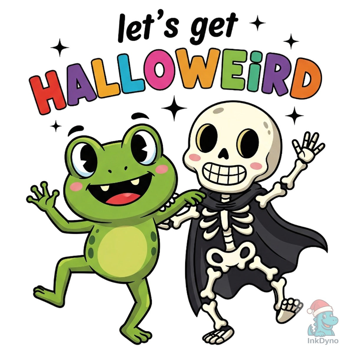 Halloween Funny Frog Skeleton Dance