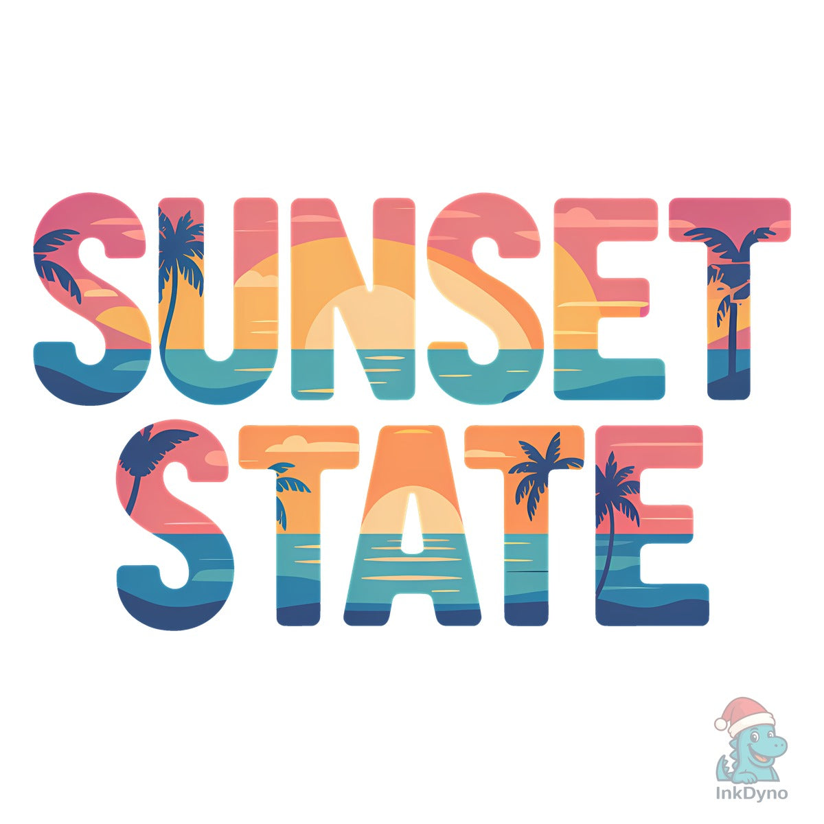 Summer Sunset State Beach Tee