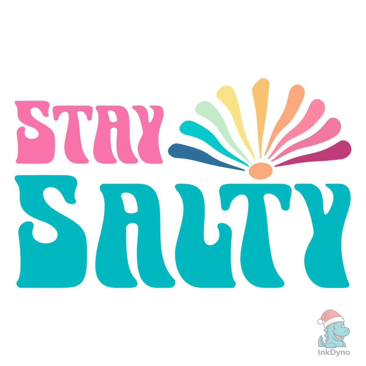 Stay Salty Typography T-shirt Design