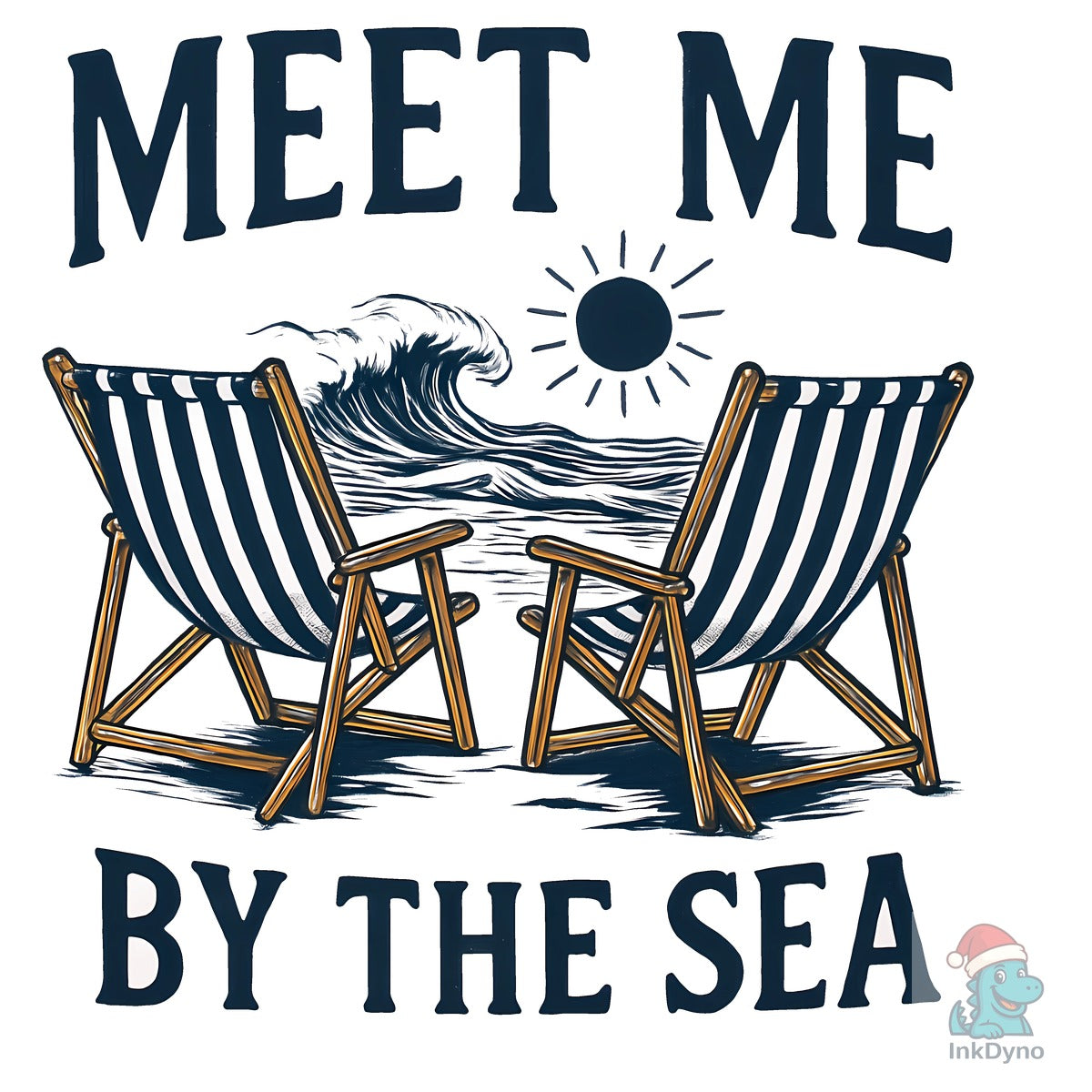Meet Me by the Sea T-Shirt Design