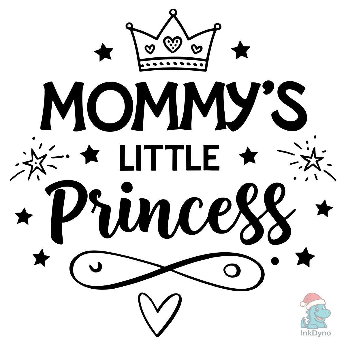Mommy's Little Princess Typography Shirt