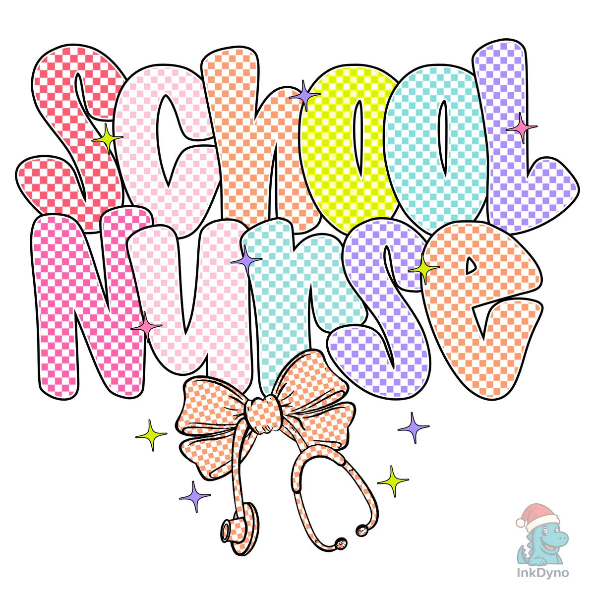 Preppy Checkered School Nurse