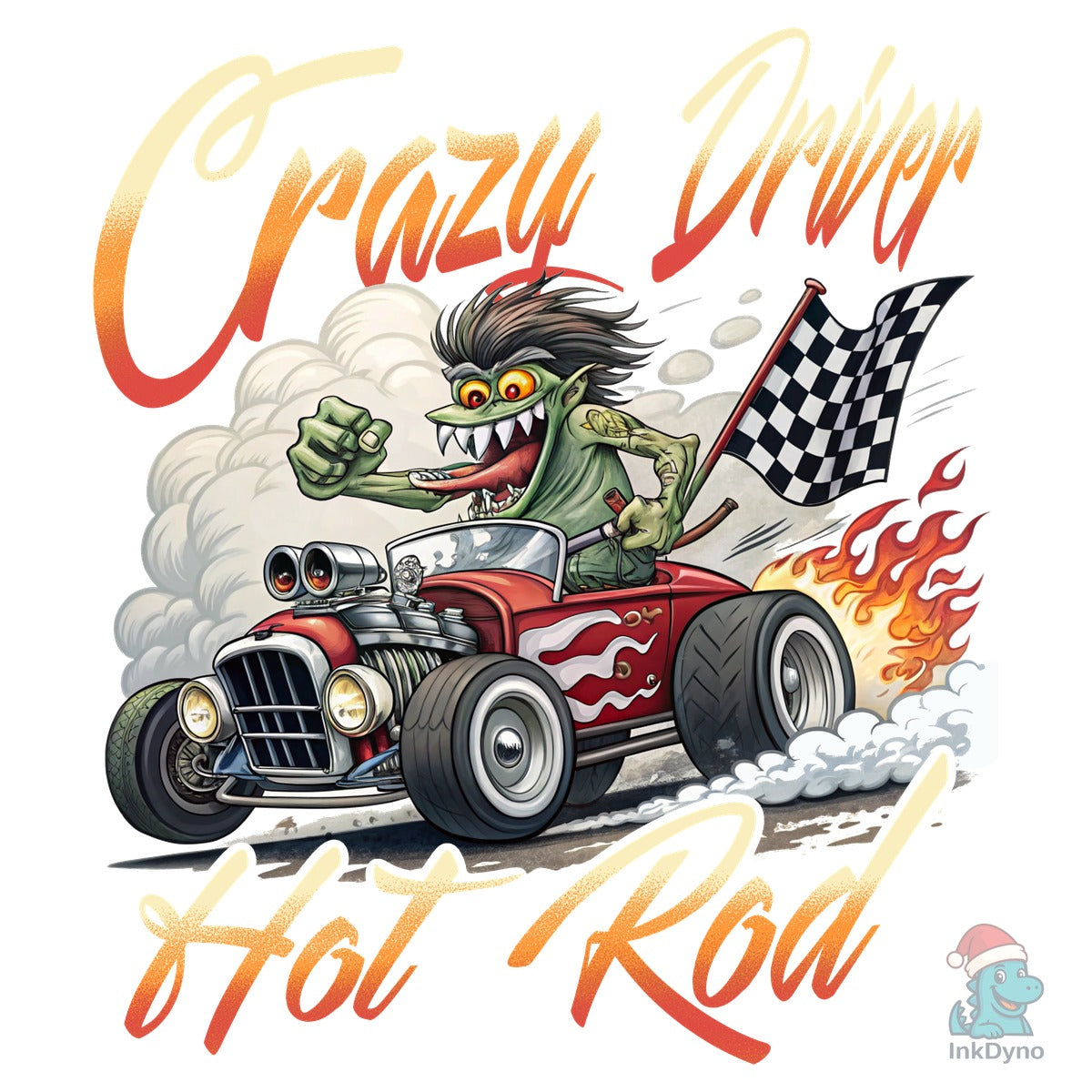 Crazy Driver T-Shirt Design