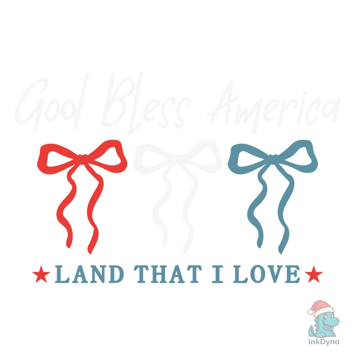 4th of July God Bless America USA Ribbon