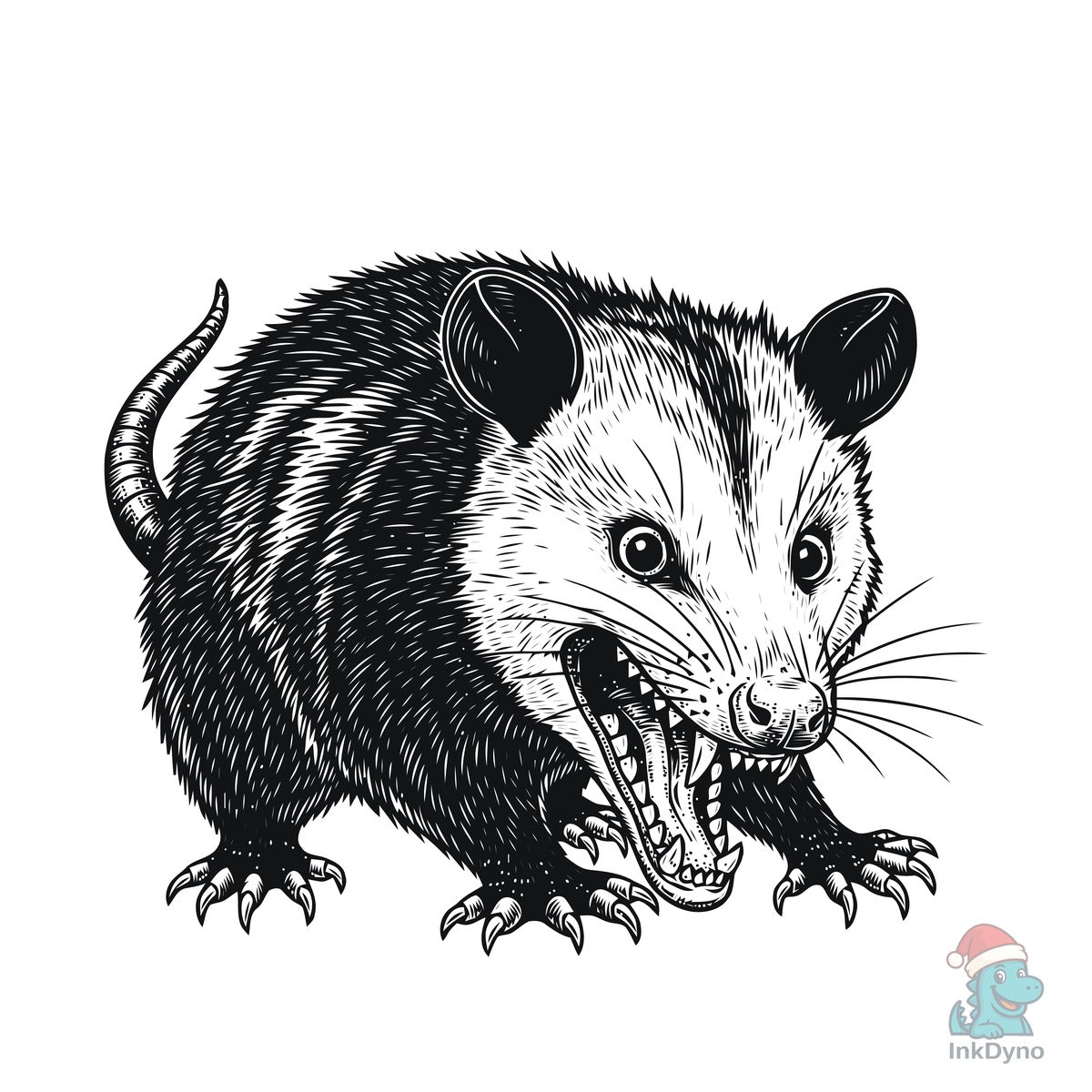 Feral Delightful Funny Opossum T-Shirt