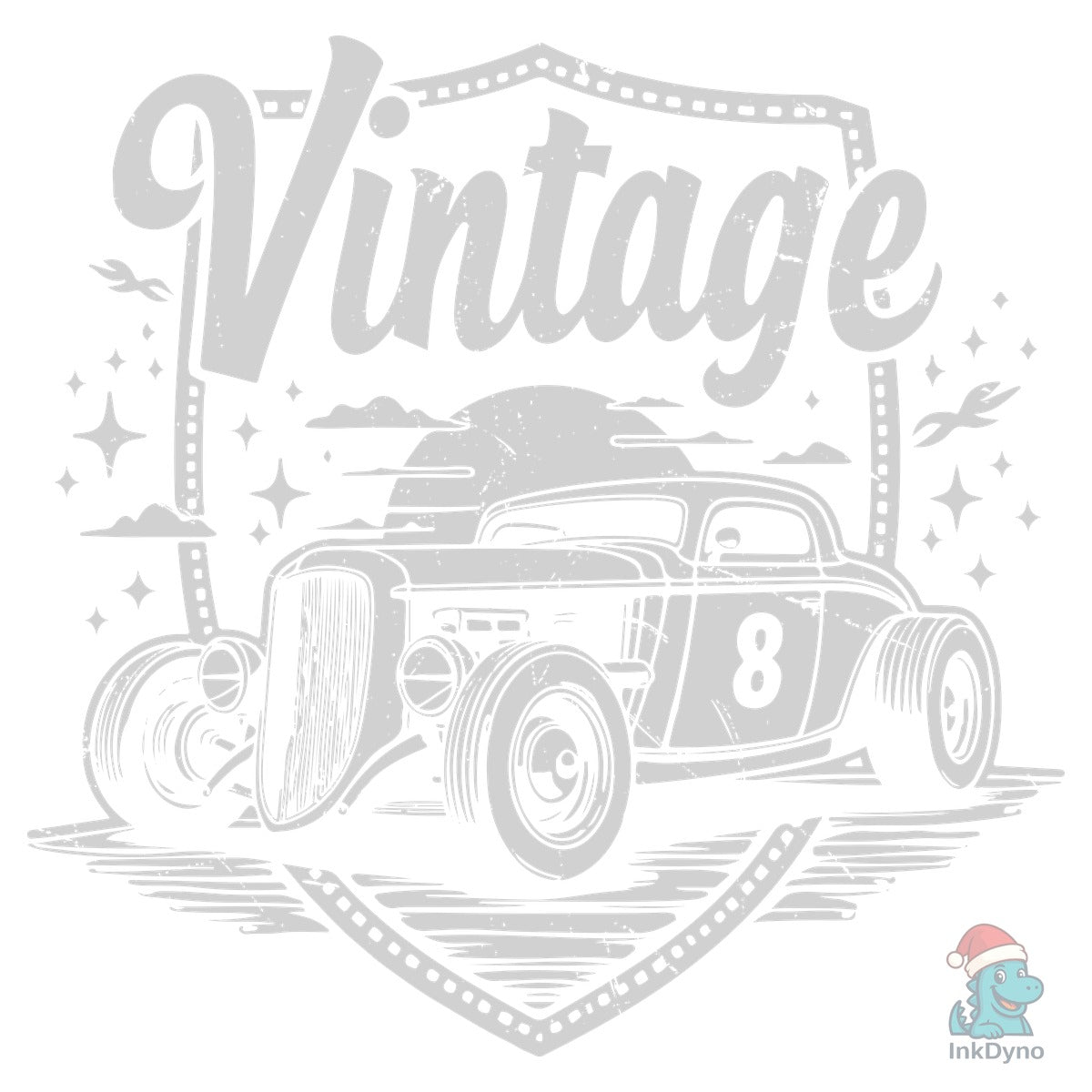 Vintage Retro 50s Classic Racing Car