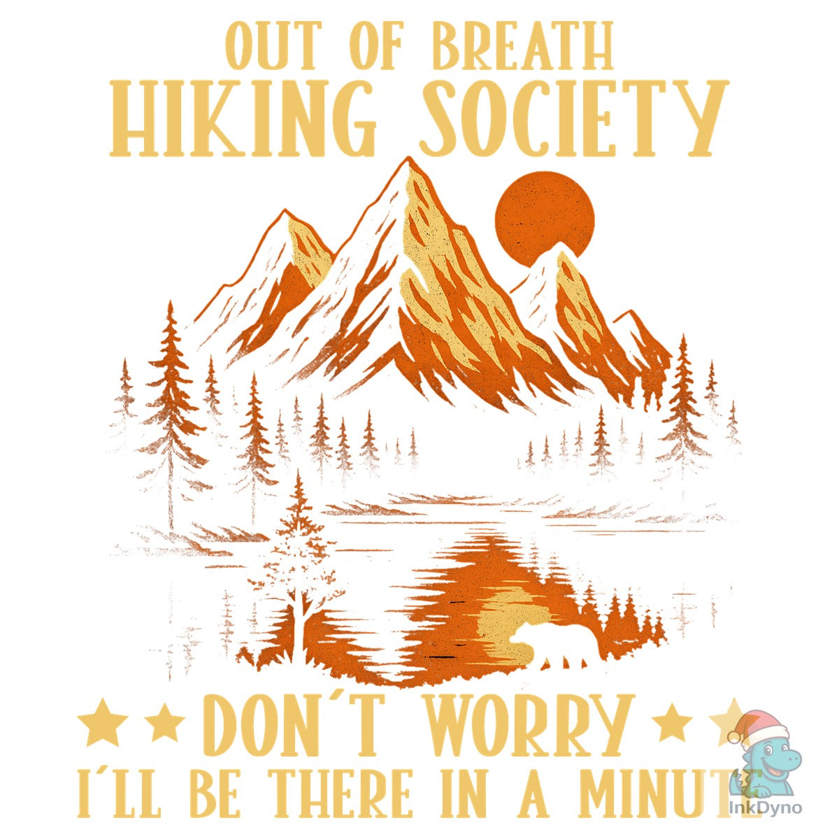 Out of Breath Funny Bear Hiking