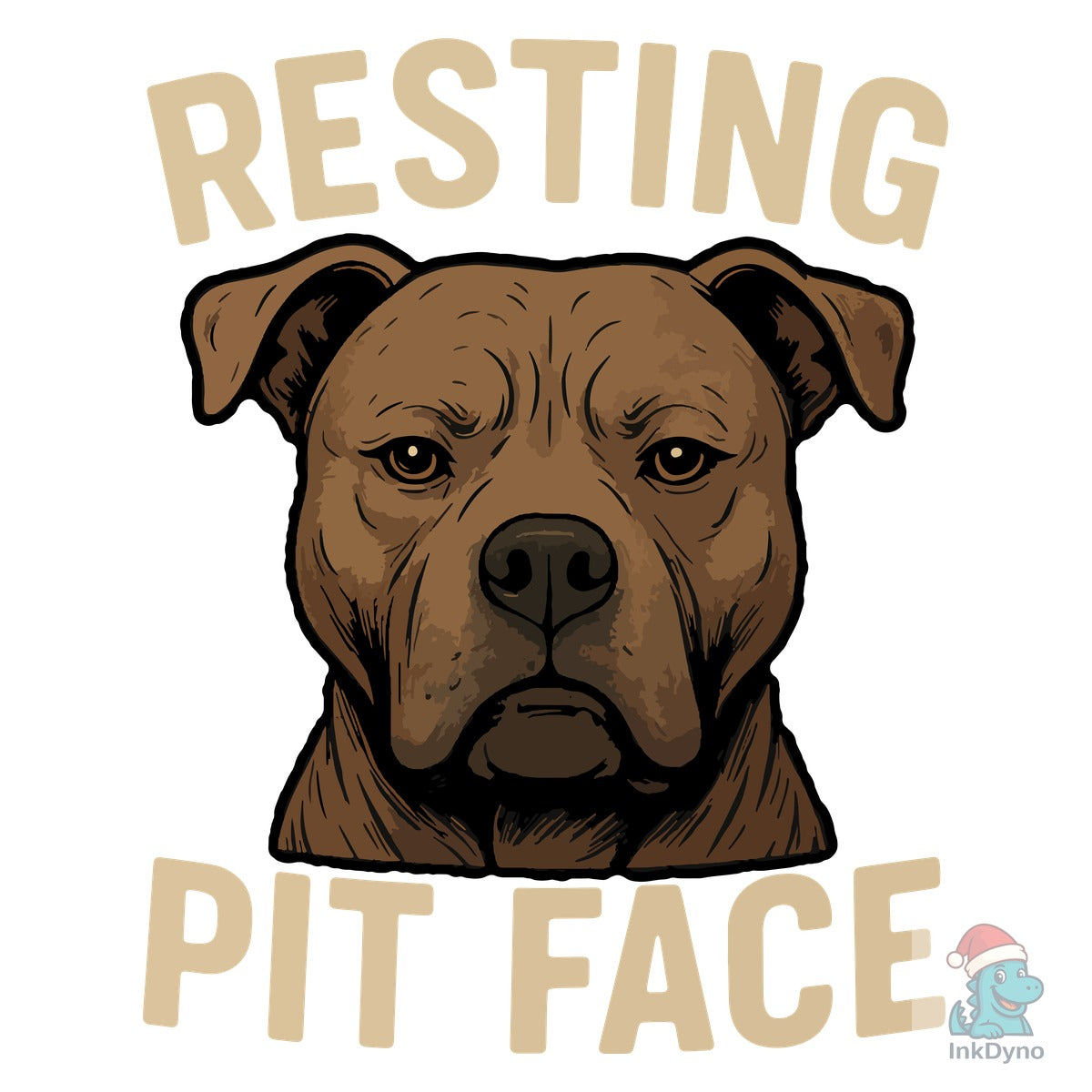 Resting Pitbull Dog T-Shirt