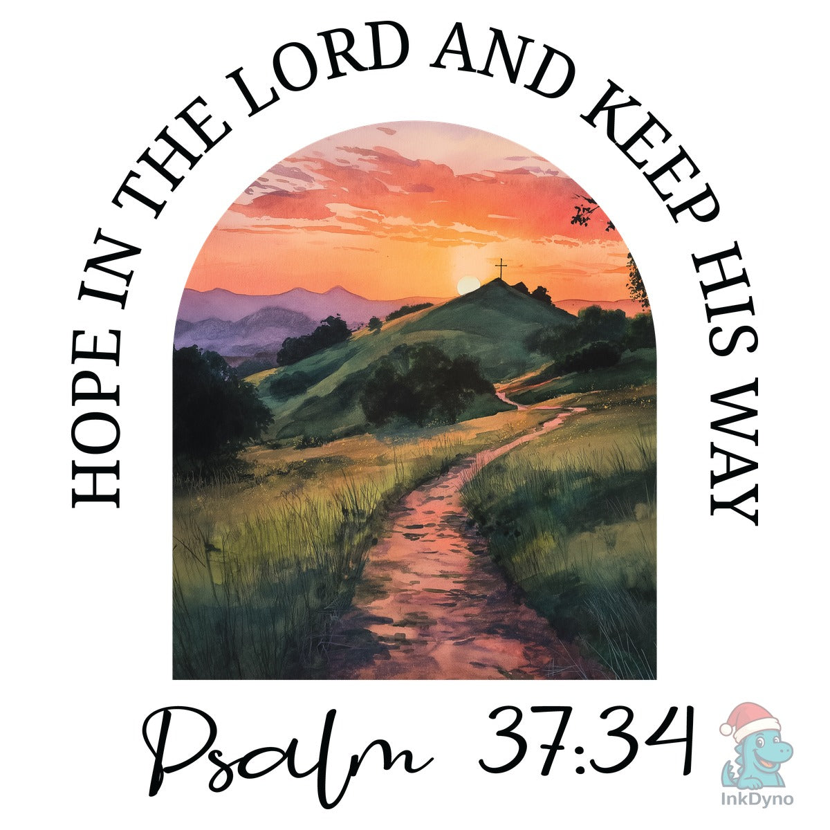 Christian Bible Verse Psalm 37:34