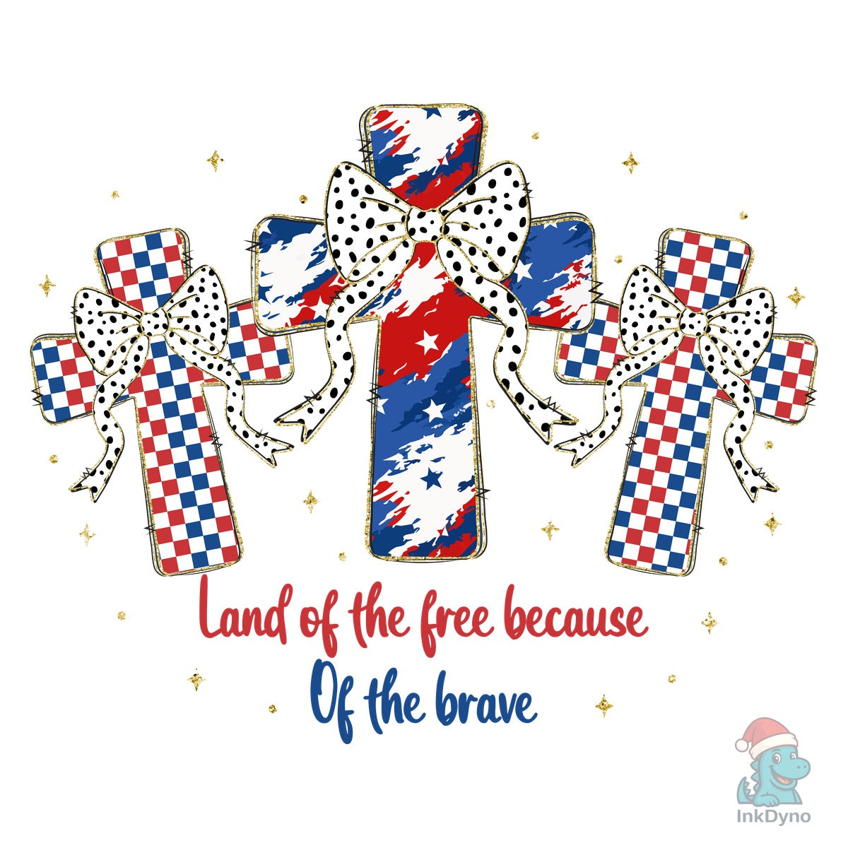 Land of the Free Brush Stroke