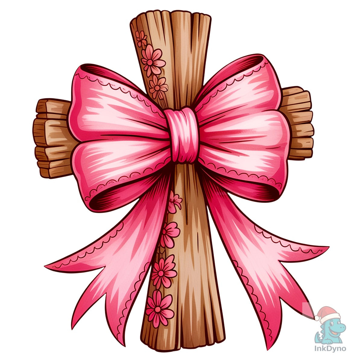 Cross with Pink Bow