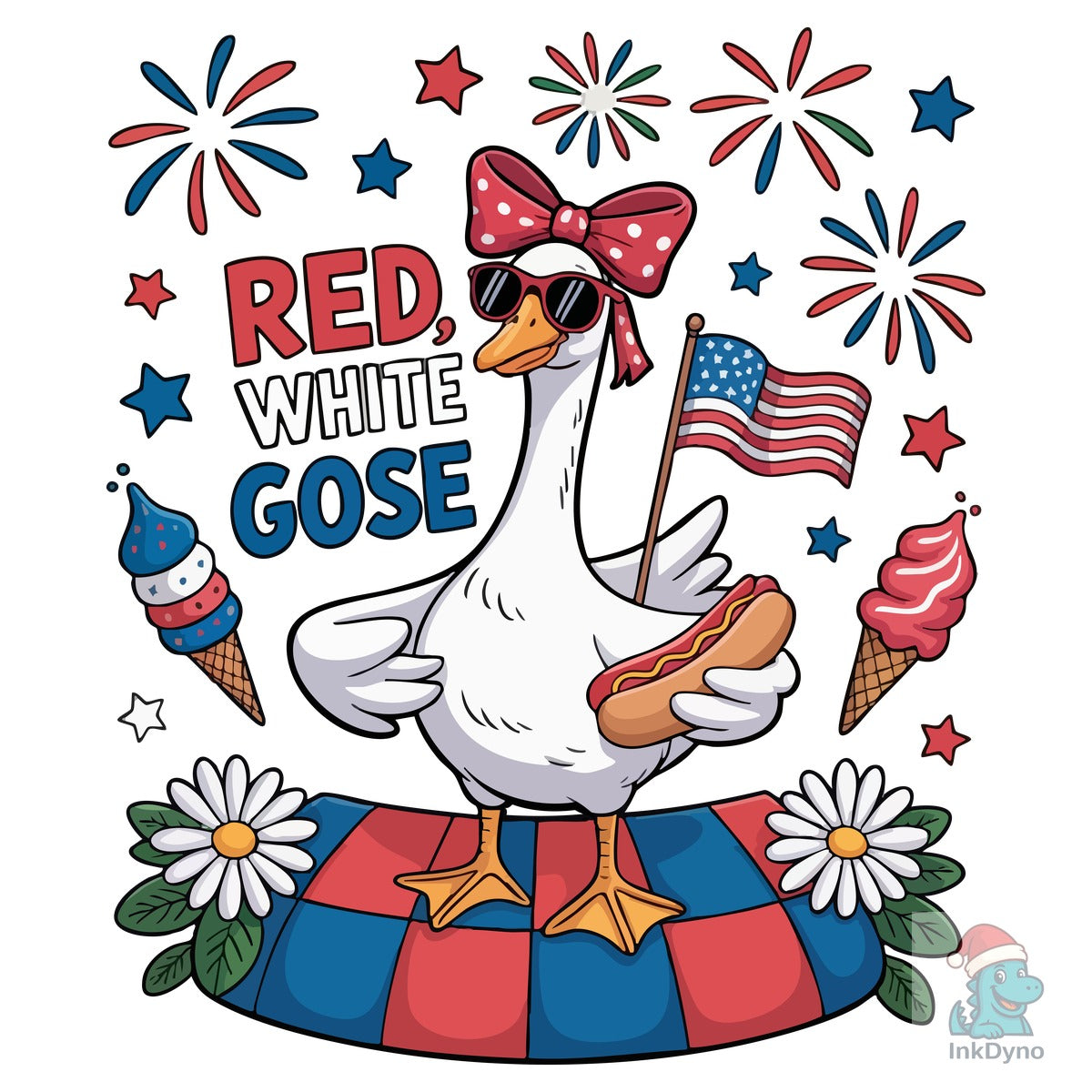 Red White Goose