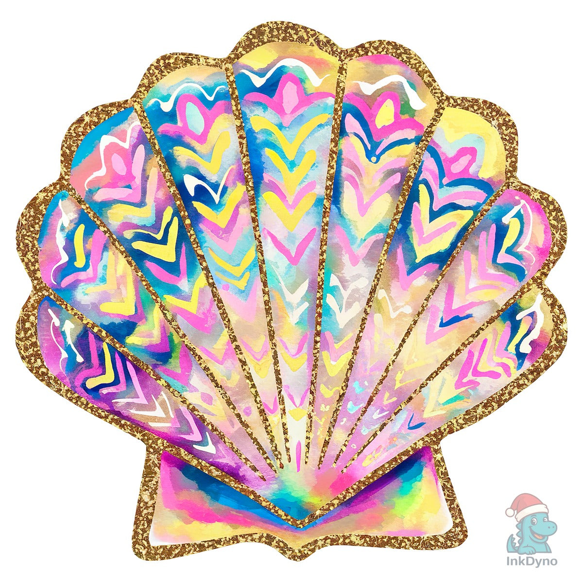 Preppy Summer Seashell Clam