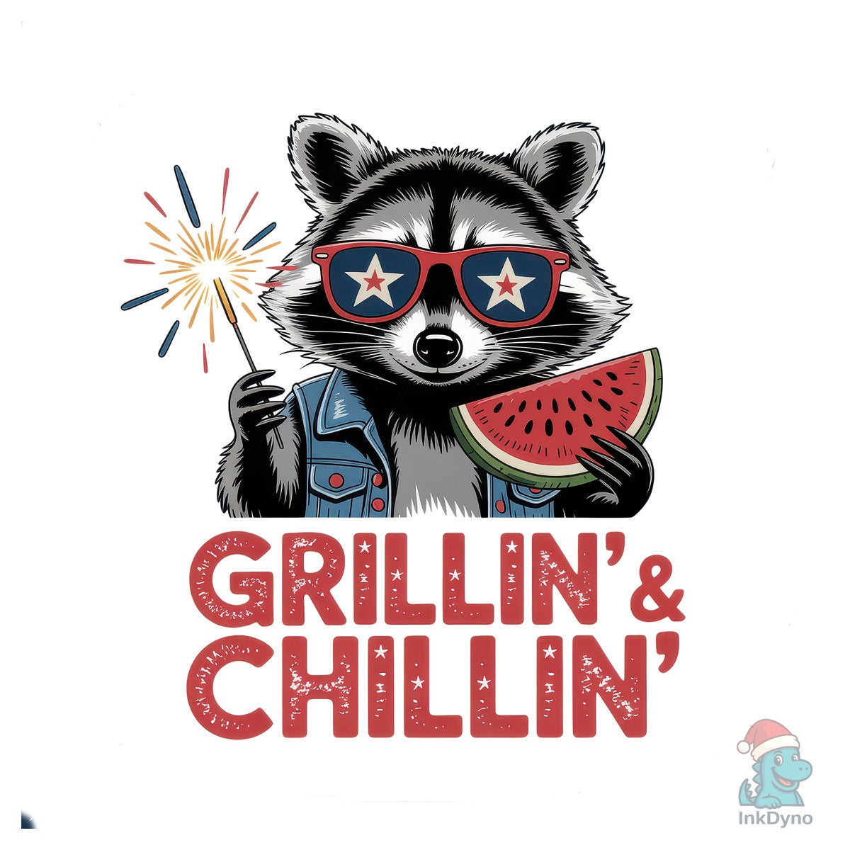 Feral 4th of July Raccoon