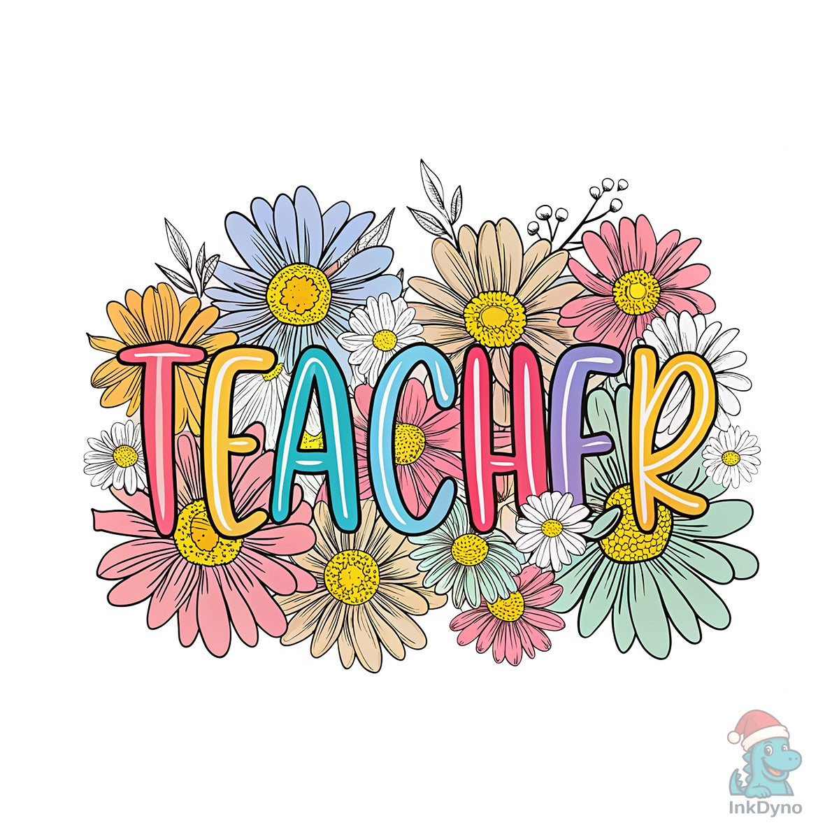 Teacher Preppy Floral Teacher
