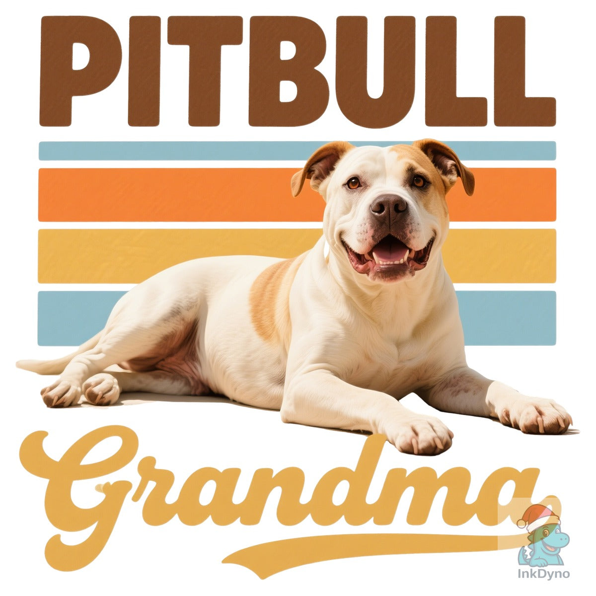 Pitbull Grandma T-Shirt Design