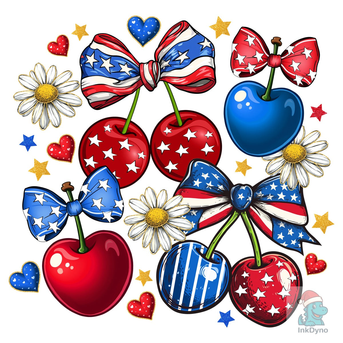 Patriotic Cherry 4th of July Design