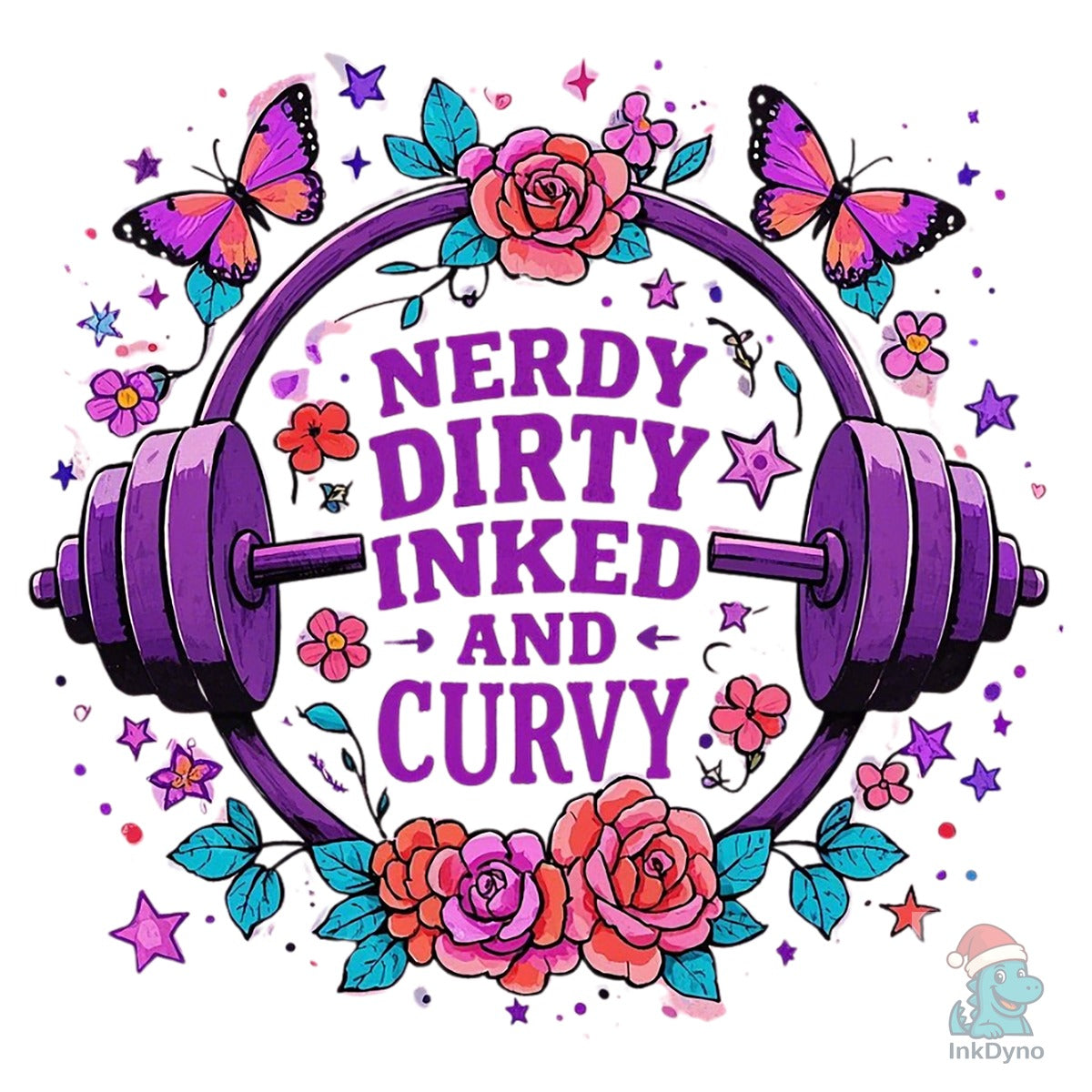 Nerdy Dirty Inked Curvy Barbell