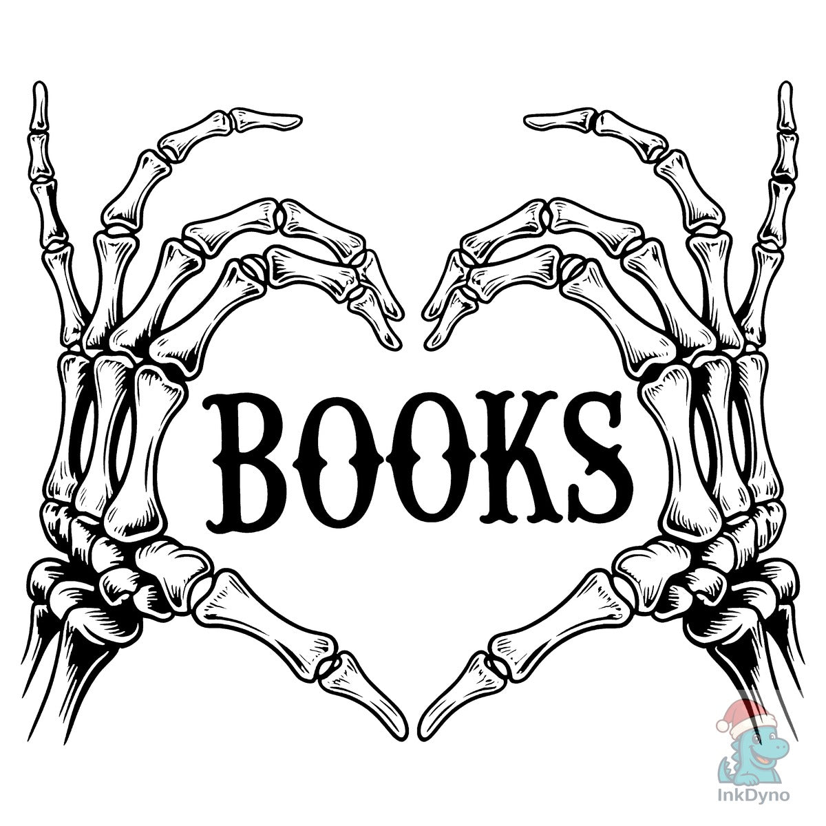 Love Skeleton Book Lover Sublimation