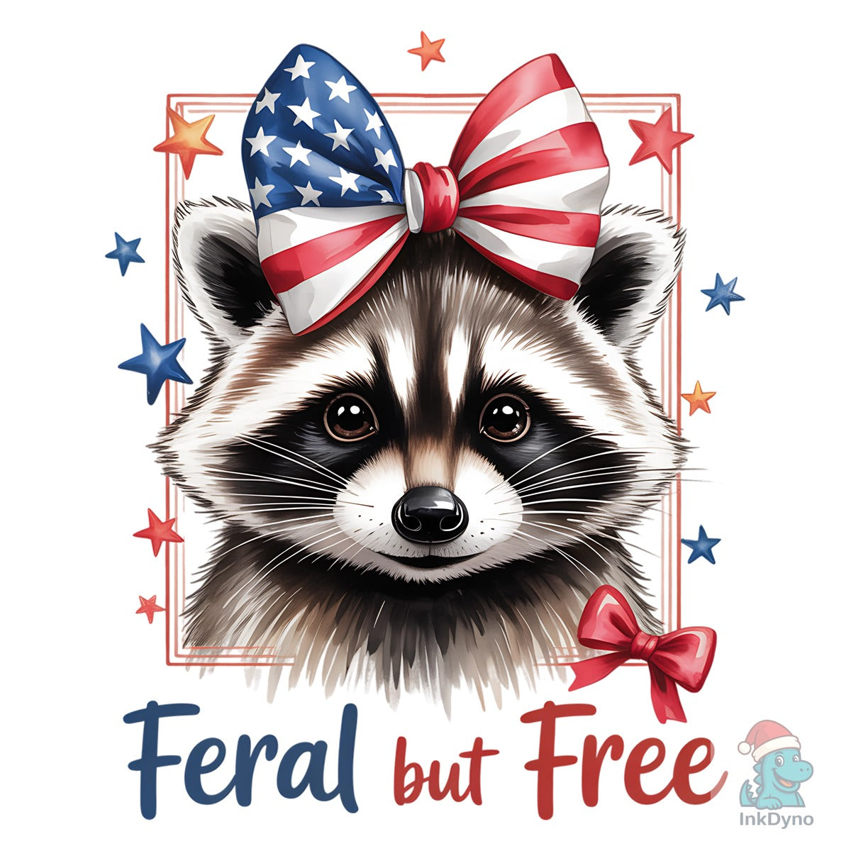 4th of July Patriotic Raccoon