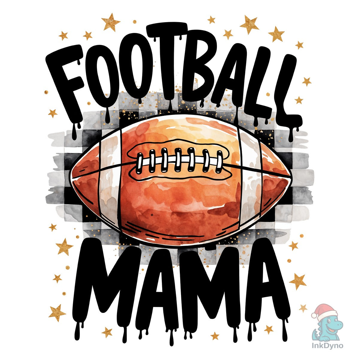 Football Mama Grunge Design