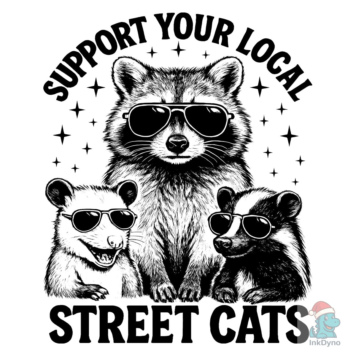 Support Your Local Street Cats Raccoon