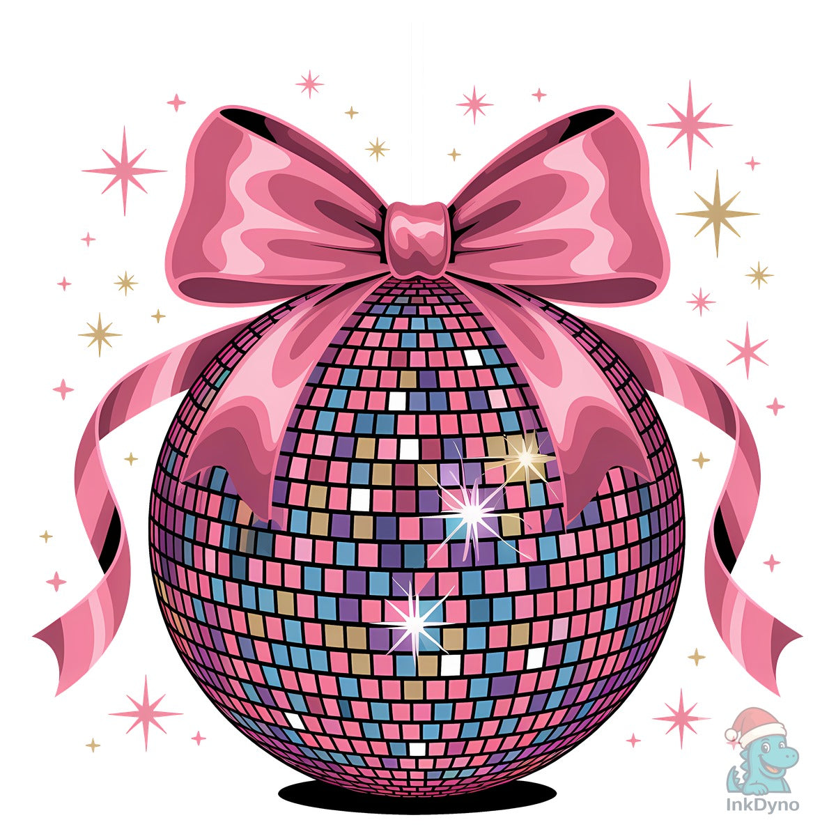 Disco Ball Coquette Bow
