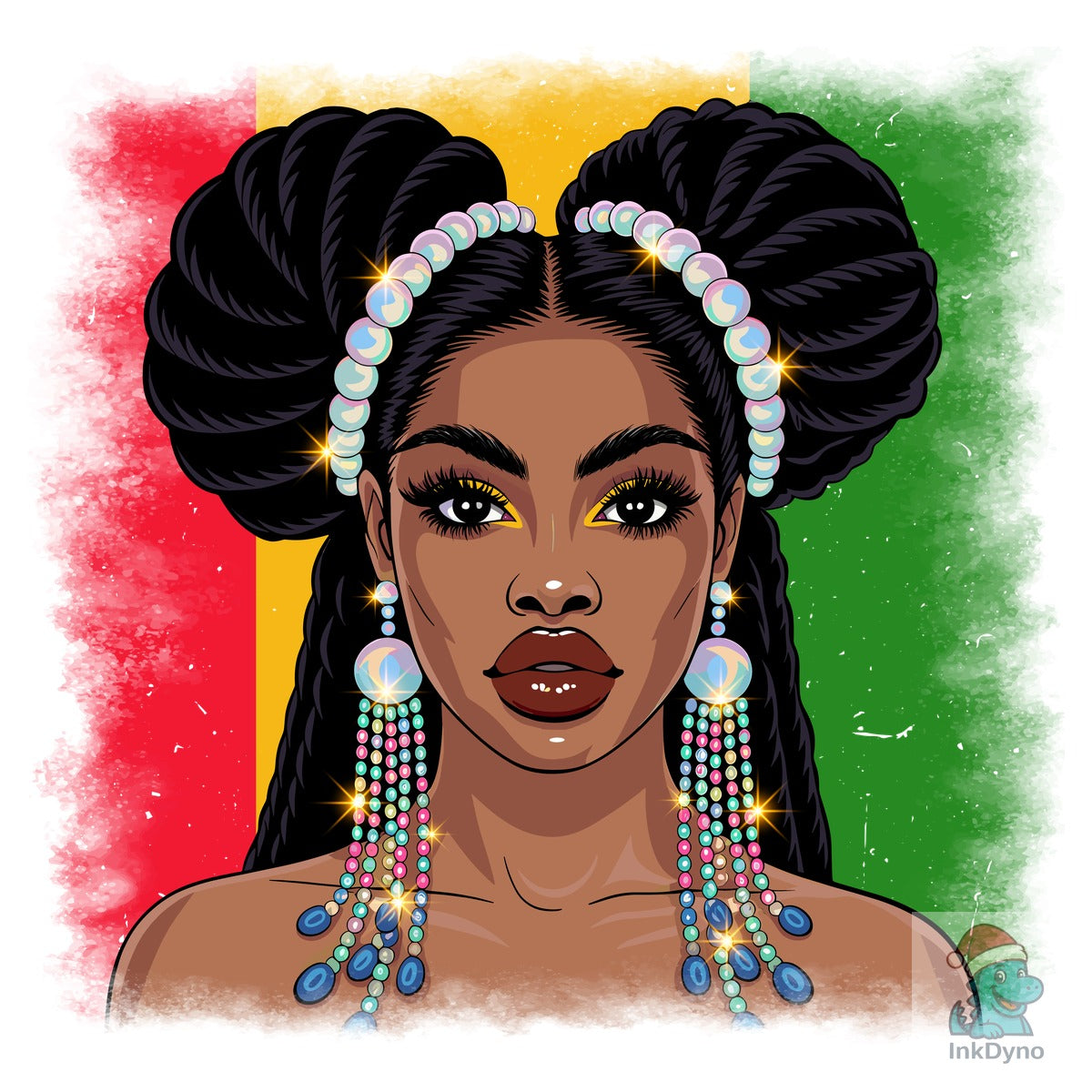 Afro Beauty Queen Black Culture Glam