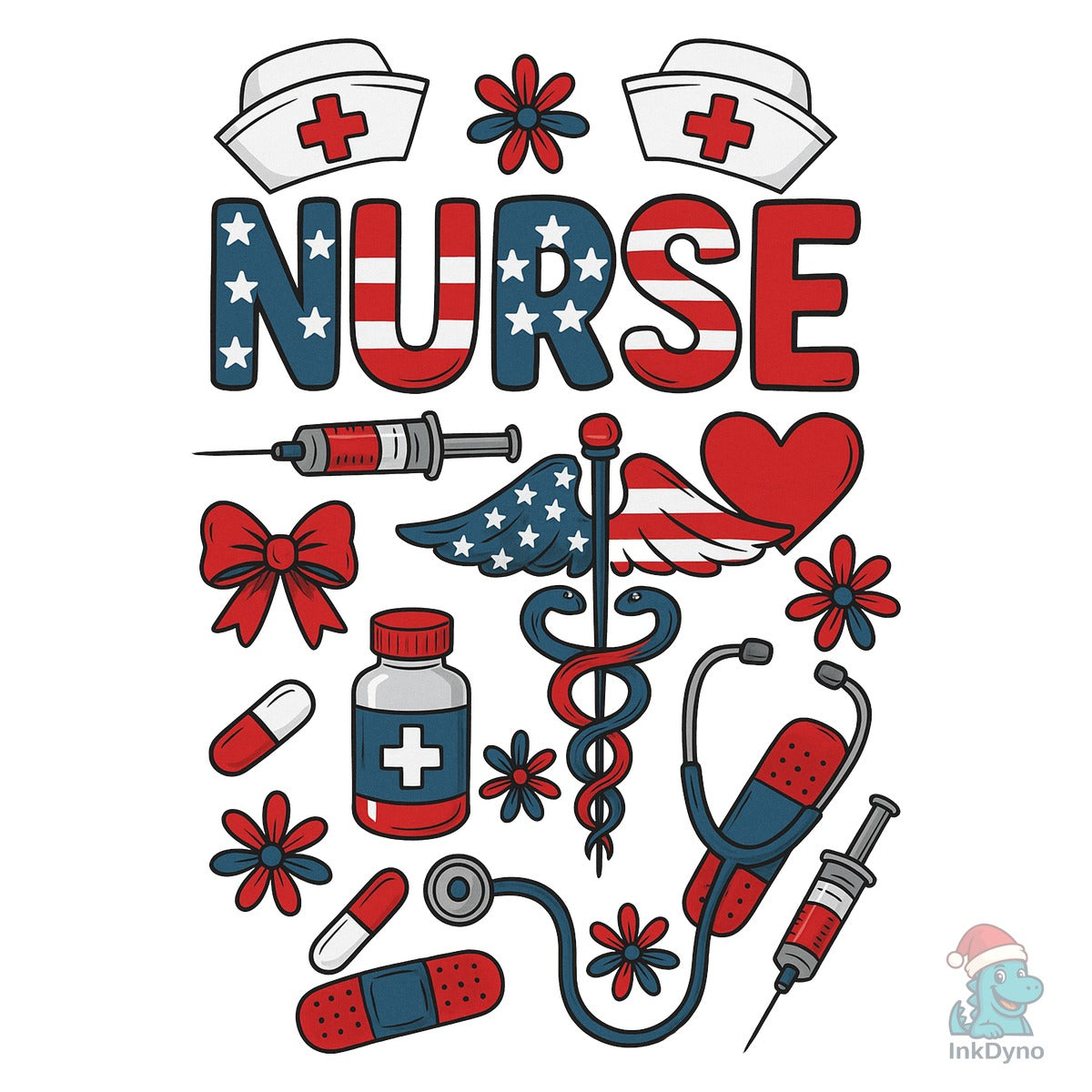 Patriotic Nurse 4th of July