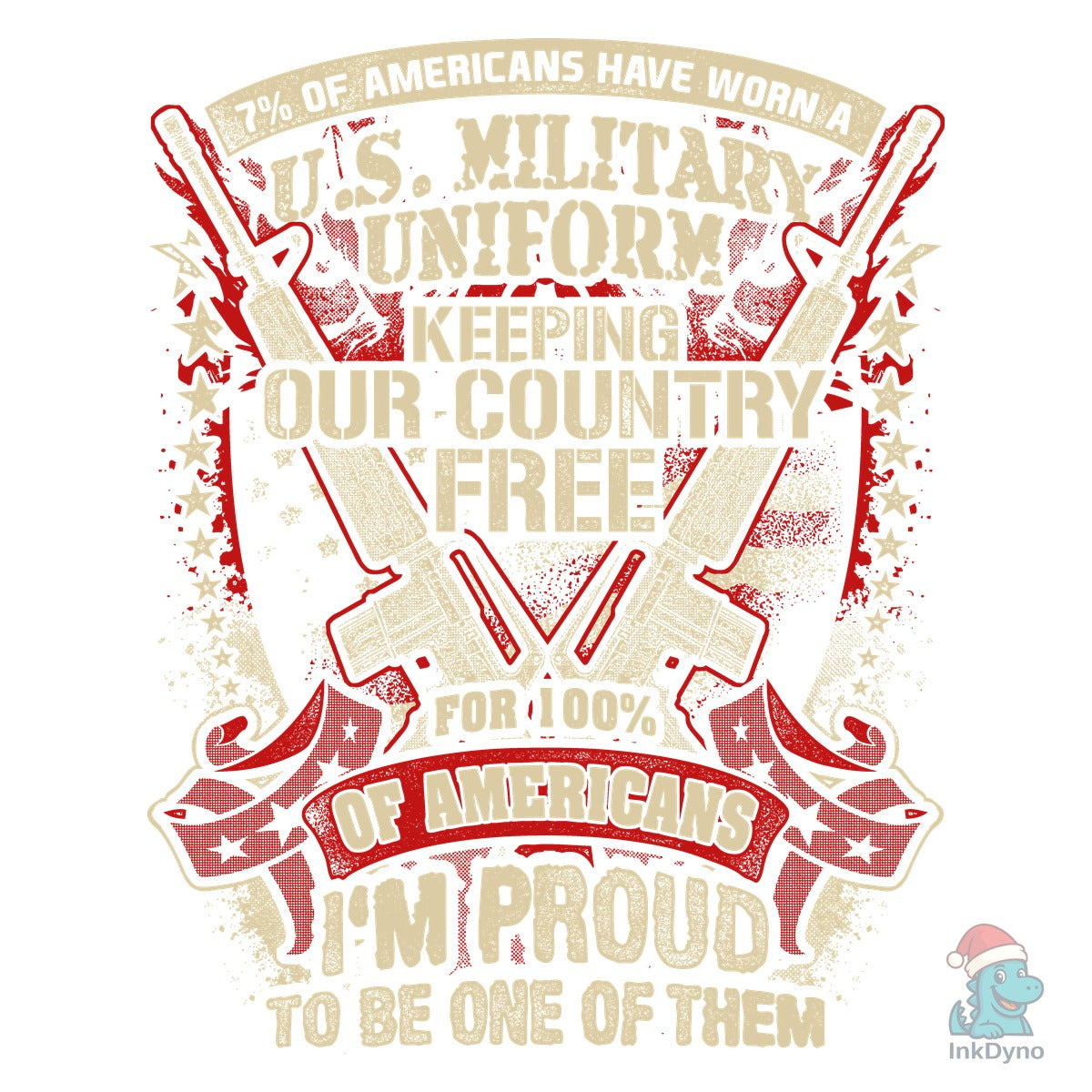 U.S. Military Uniform Veteran T-shirt De