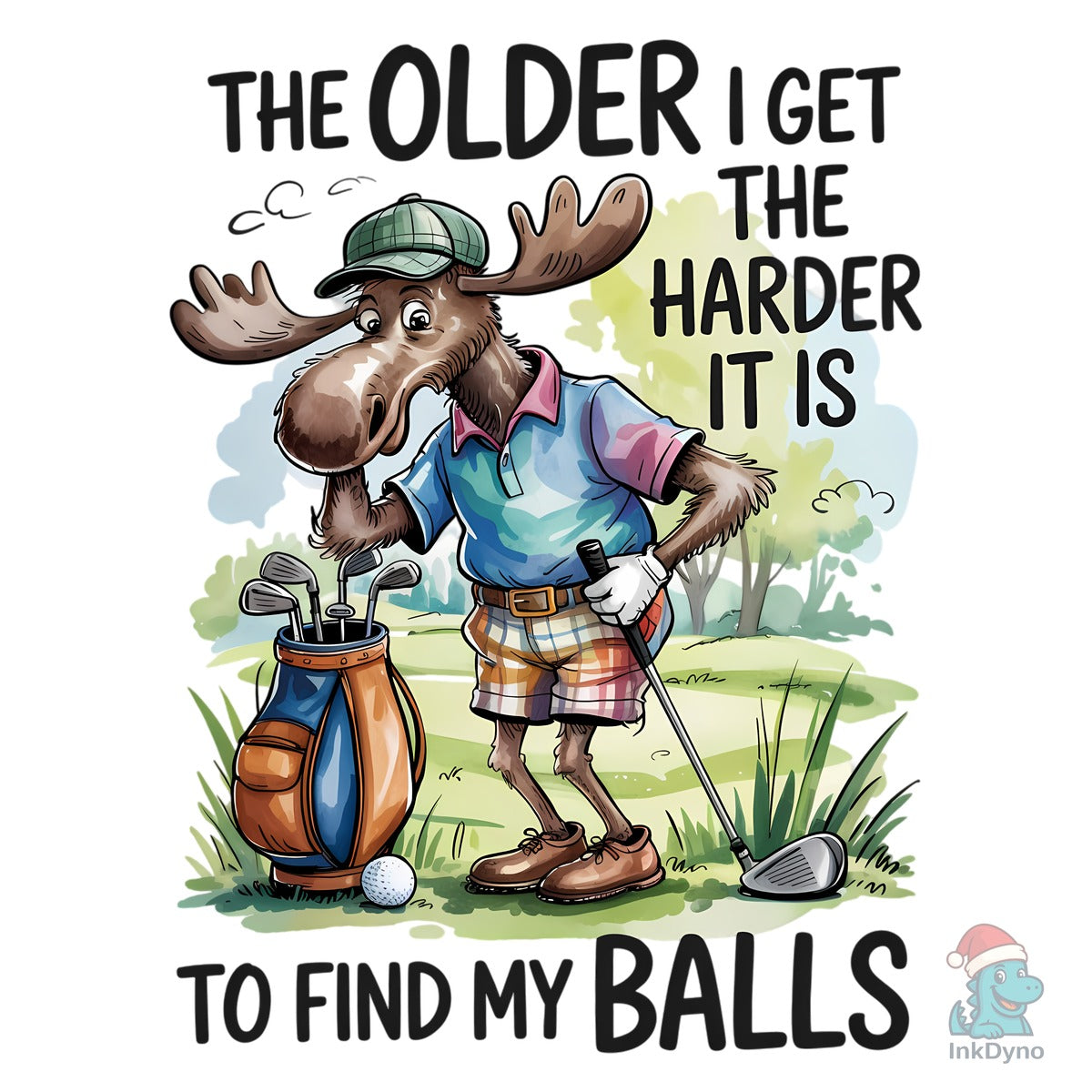 Funny Golf Moose Quote