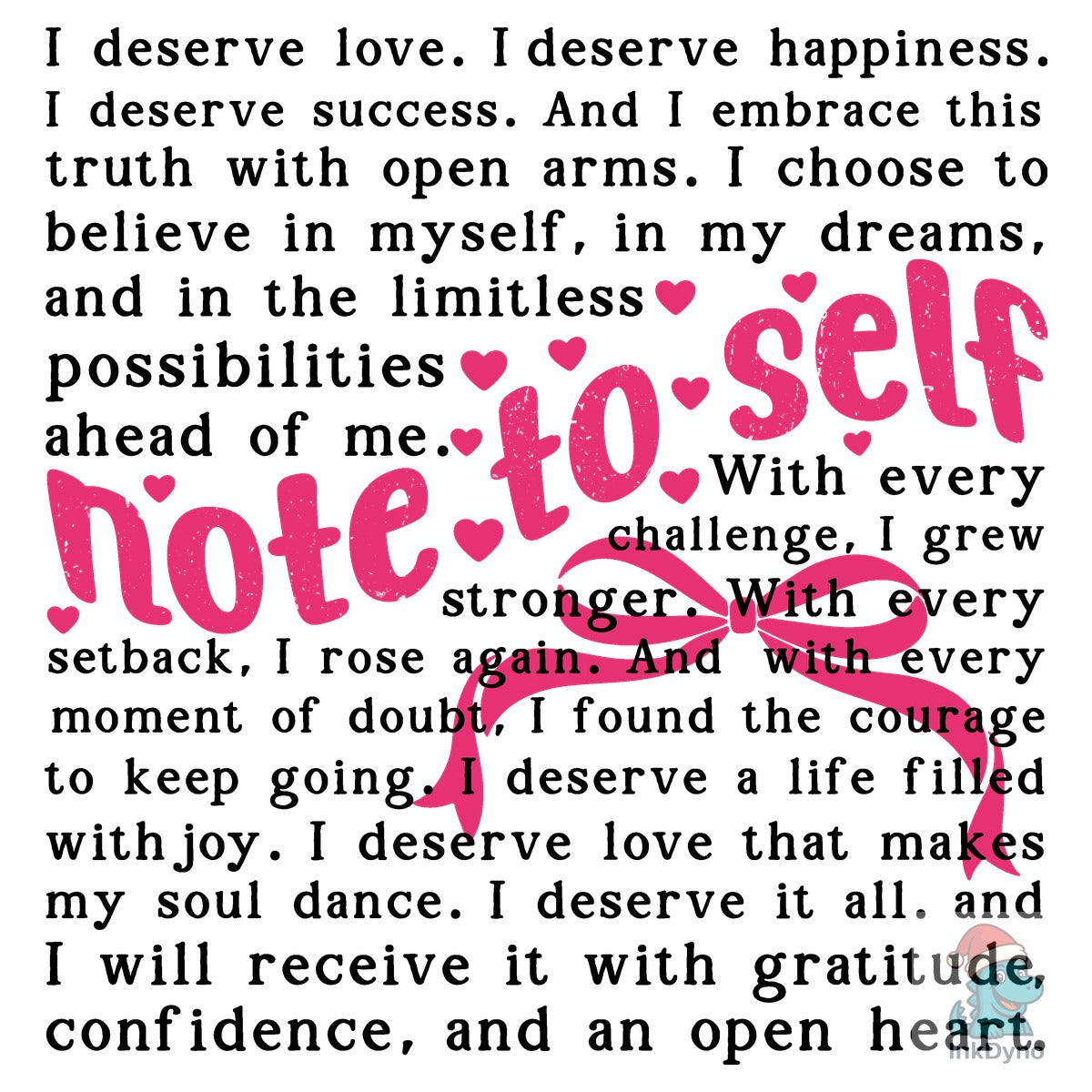 Mental Health Note to Self Words