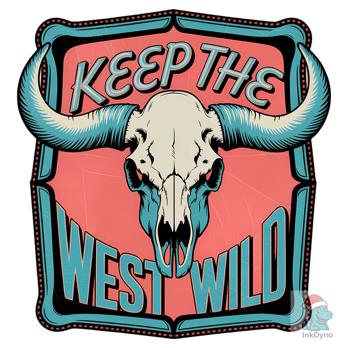 Keep the West Wild Skull Art