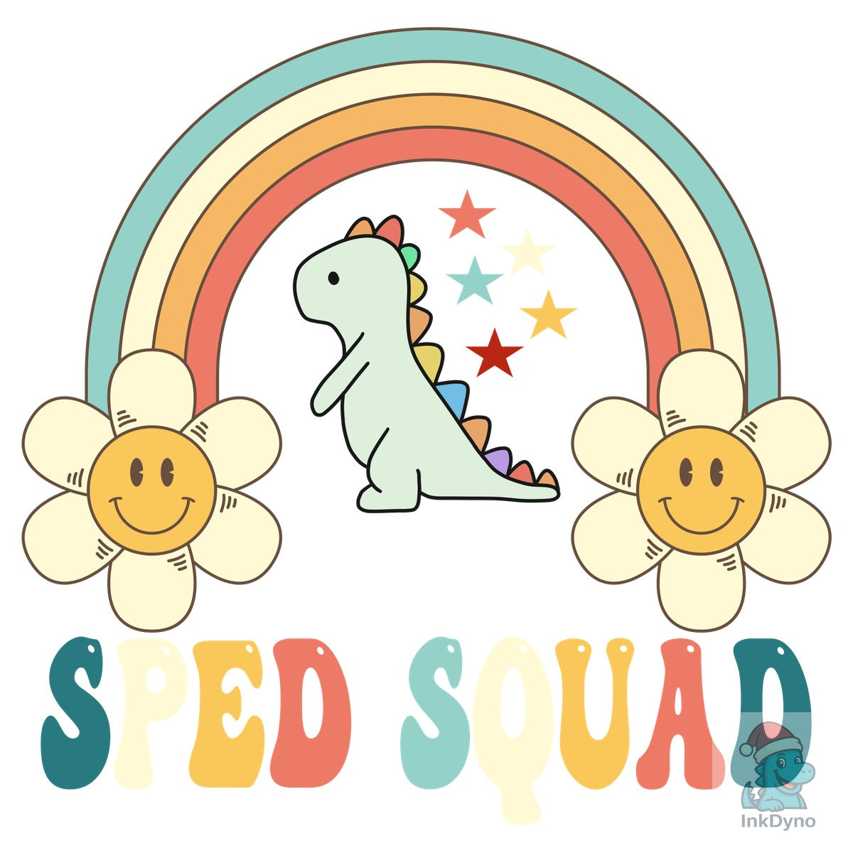 SPED Squad Groovy Teacher POD T-Shirt