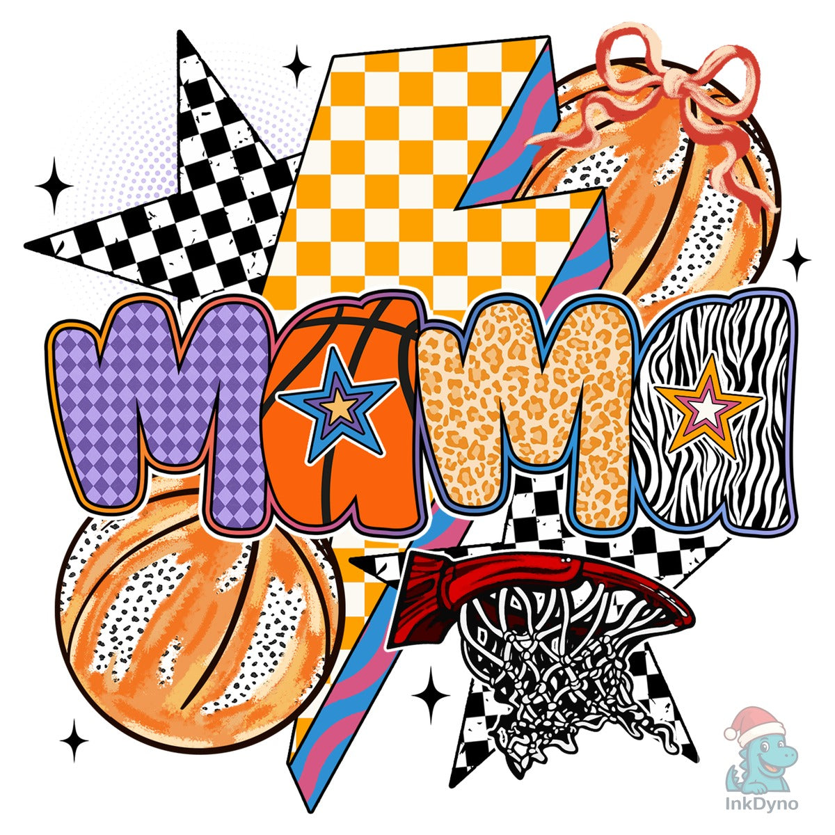 Retro Basketball Mama Sublimation