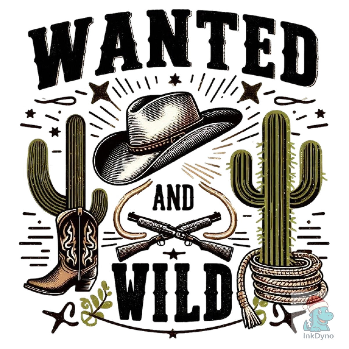 Western Wanted and Wild T-shirt