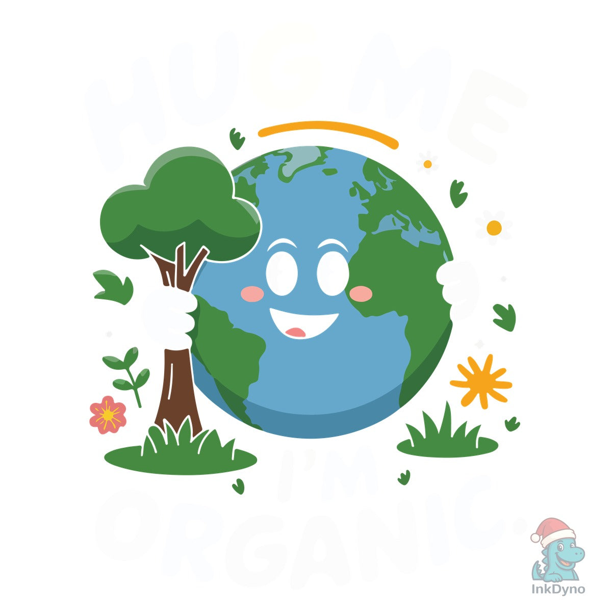 Hug Me I'm Organic Earth Day 2025 Shirt