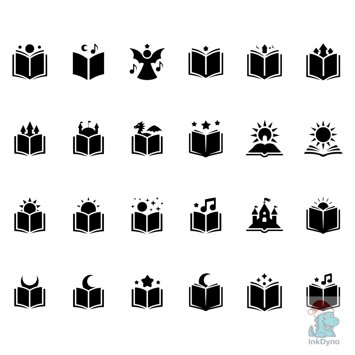 Open Book with Fantasy