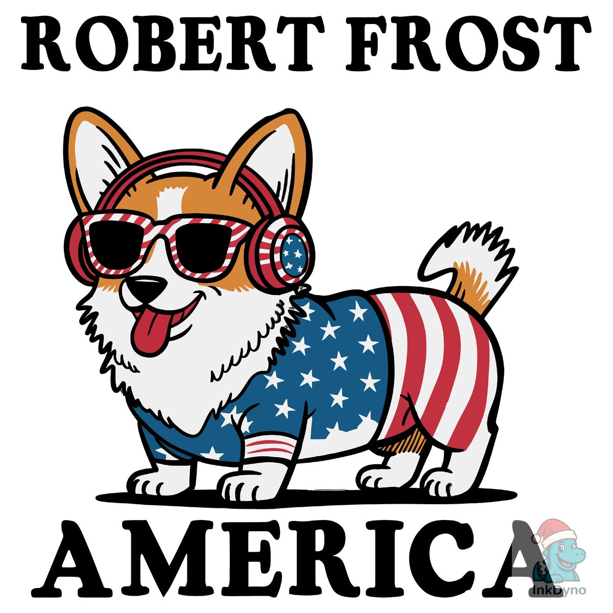 Corgi Dog 4th of July Sublimation