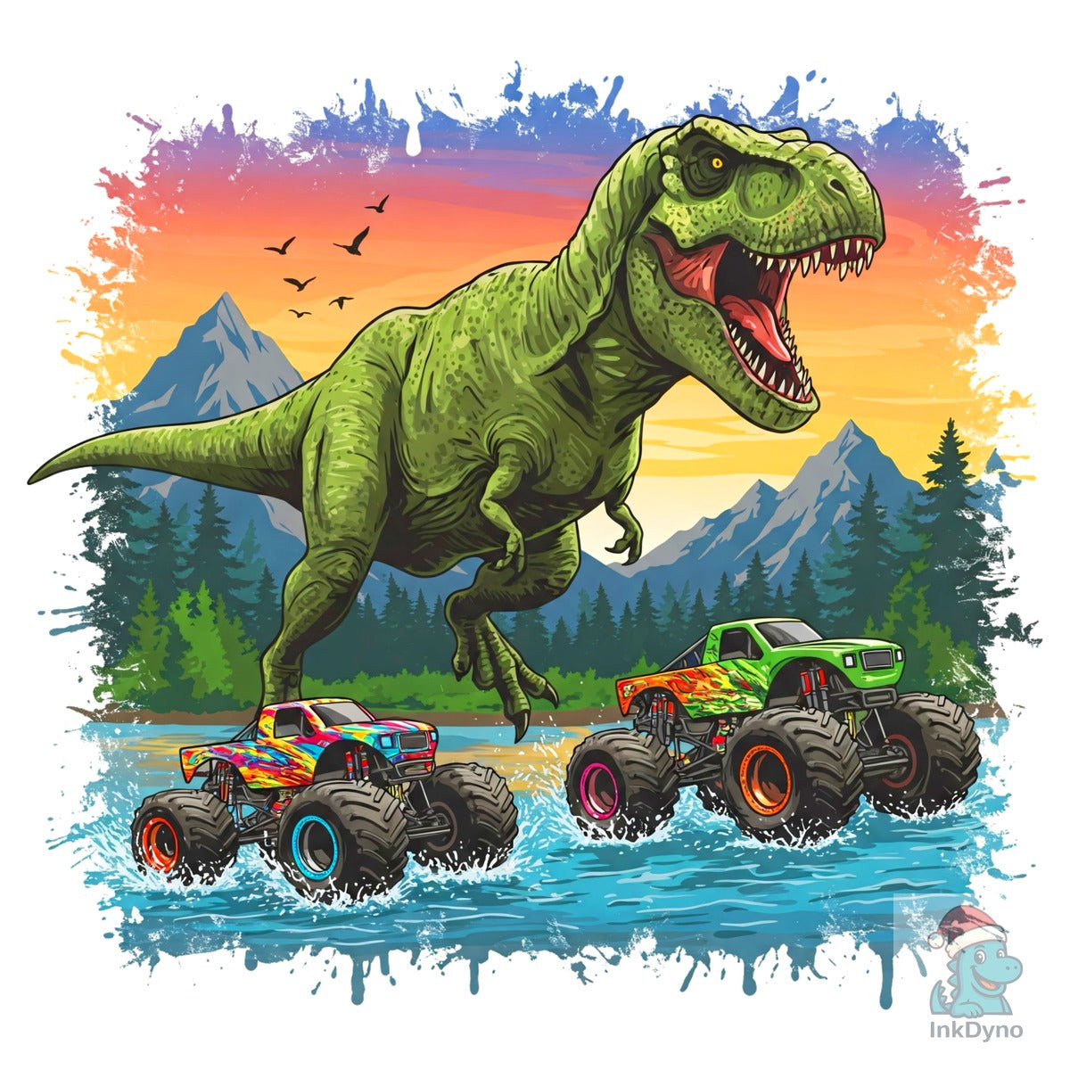 Dinosaur Monster Truck T Rex