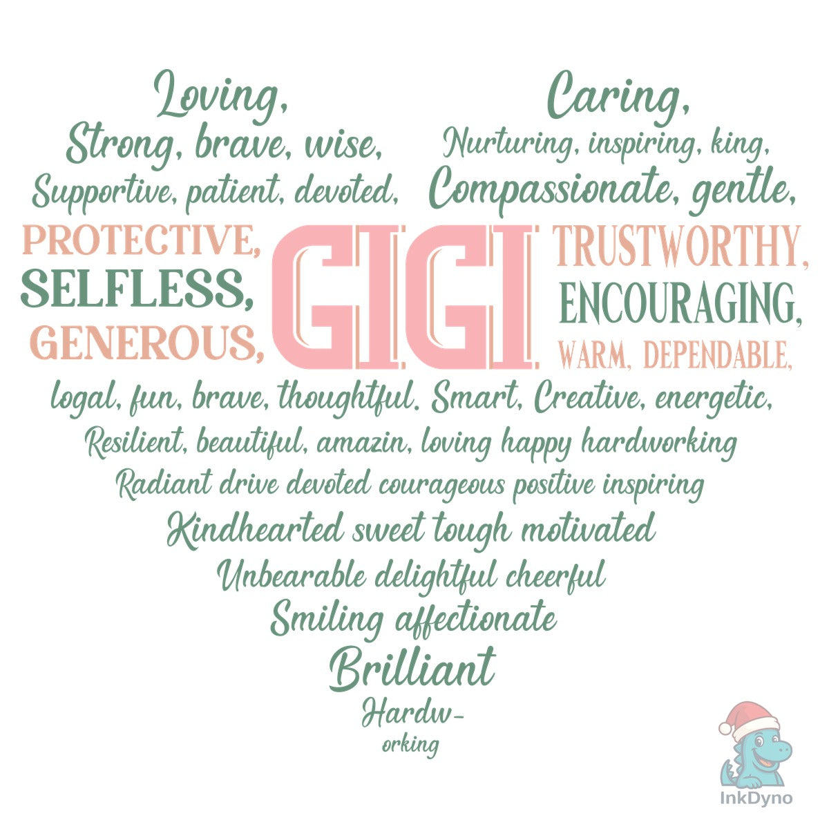 Gigi Heart Shape Mother's Day Heart