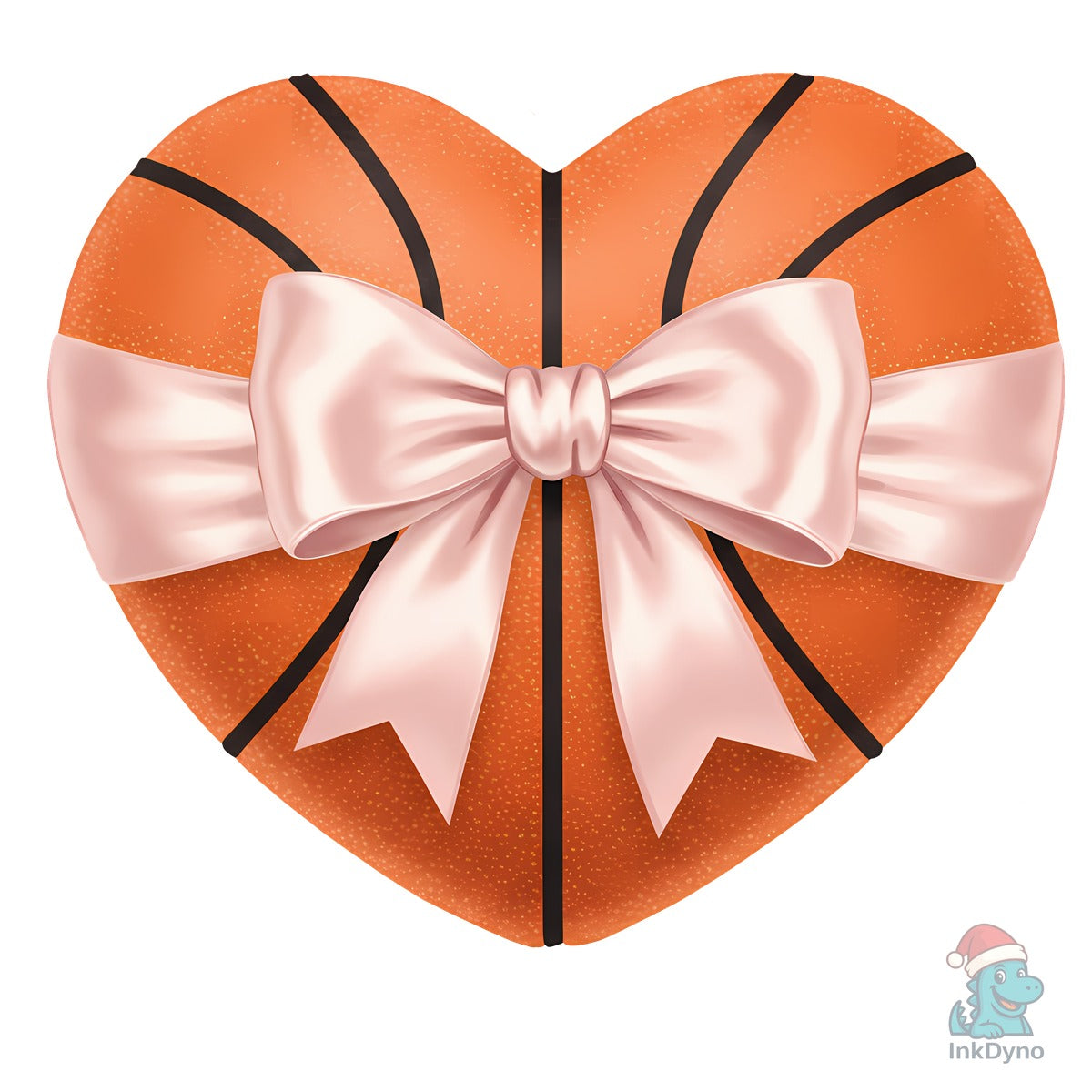Heart Shape Basketball Coquette Bow