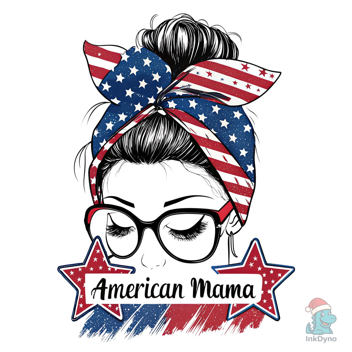 American Mama Patriotic Design